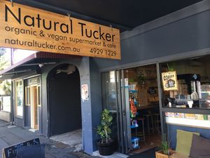 Storefront at Natural Tucker Cafe and Health Foods in Cooks Hill