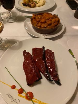 Prebranac and stuffed Vegan peppers at Franš in Belgrade