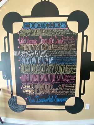 Cookie menu! at Annie O Loves in Charleston