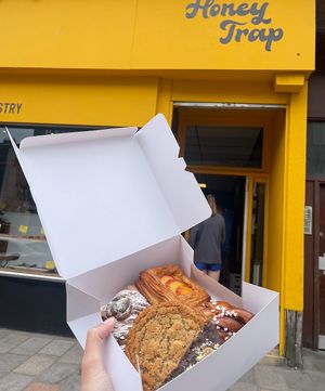   at Honeytrap Bakery in Glasgow