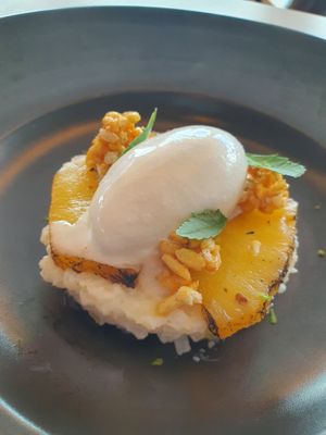 Coconut rice pudding ~ 8/3/21 at Artemis in Central Singapore