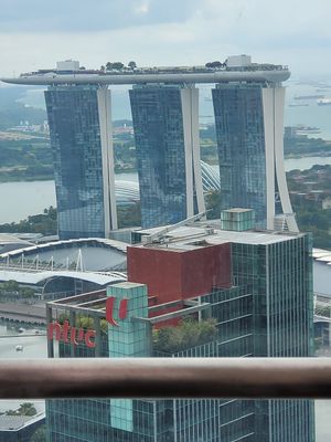 Looking at MBS   at Artemis in Central Singapore