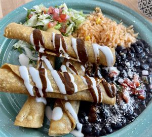 Flauta plate  at Tacotarian - Downtown LV in Las Vegas