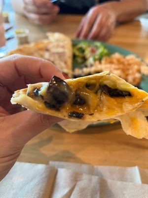 Mushroom asada quesadilla  at Tacotarian - Downtown LV in Las Vegas