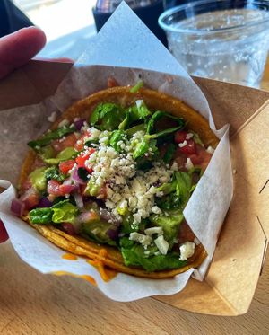 Bean and cheese taco   at Tacotarian - Downtown LV in Las Vegas