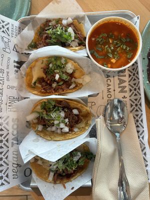 Birria taco platter  #Veganuary at Tacotarian - Downtown LV in Las Vegas