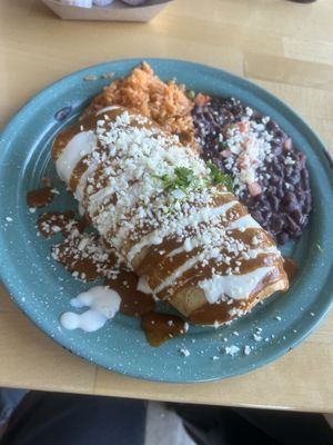 Chimichanga with pastor was yummy 😋   at Tacotarian - Downtown LV in Las Vegas