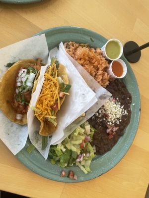 Taco plate   at Tacotarian - Downtown LV in Las Vegas