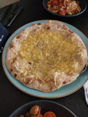 Garlic bread at The Royal Hotel in Kirkby Lonsdale