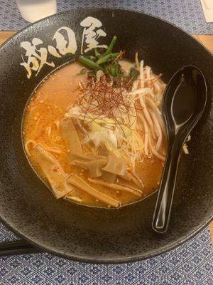 Spicy miso ramen  at Naritaya in Osaka