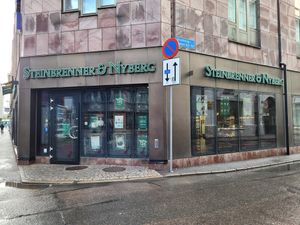 Café front at Steinbrenner & Nyberg in Gothenburg