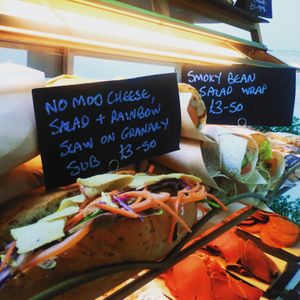 Deli sandwiches at Iwtopia Deli in Aberystwyth