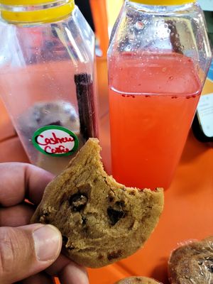 To die for cookies to die for, strawberry lemonade Fire, cashew cinnamon coffee you will love! at Sunshine Vegan Eats in Buffalo