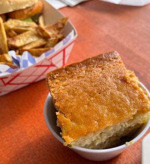 Jalapeño cornbread  at Sunshine Vegan Eats in Buffalo