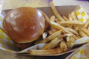 The Legendary Fish Sandwich at Sunshine Vegan Eats in Buffalo