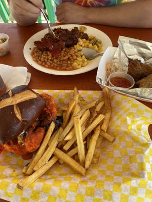 Buffalo chicken sandwich   at Sunshine Vegan Eats in Buffalo
