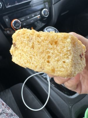 Jalapeño cornbread.  Spicy and delicious!   at Sunshine Vegan Eats in Buffalo