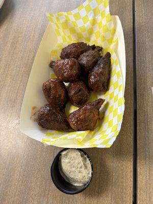 bbq wings  at Sunshine Vegan Eats in Buffalo
