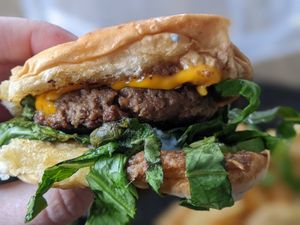 Impossible Slider at Sunshine Vegan Eats in Buffalo