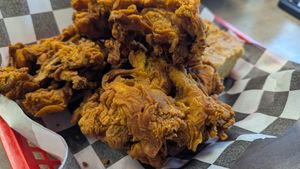 Fried chicken at Sunshine Vegan Eats in Buffalo