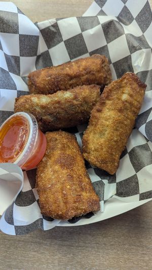Egg rolls at Sunshine Vegan Eats in Buffalo