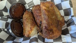 Impossible egg rolls at Sunshine Vegan Eats in Buffalo