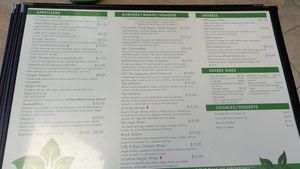 Menu at Sunshine Vegan Eats in Buffalo