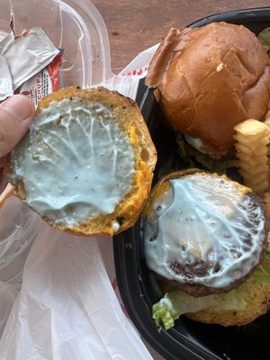 Blue sauce (delicious!)  at Sunshine Vegan Eats in Buffalo