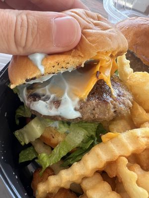 These mini sliders were soooooo good!  at Sunshine Vegan Eats in Buffalo