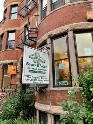 Store front…just steps away from Red White Ramen (vegan) at Emack & Bolio's Ice Cream in Boston