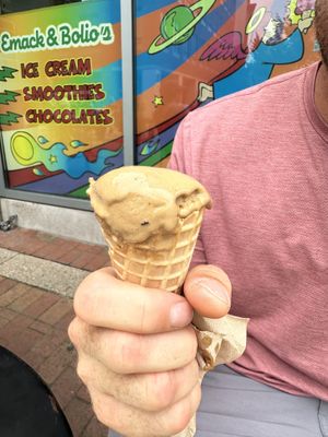 Espresso cookie vegan ice cream   at Emack & Bolio's Ice Cream in Boston