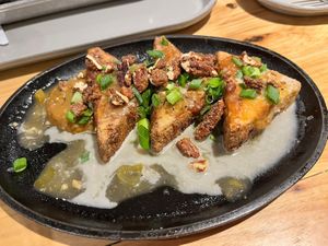 Crispy Tofu (absolutely delicious)  at Tröegs Brewing Company in Hershey