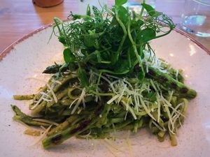 Pesto Linguini at Shrub in Chester