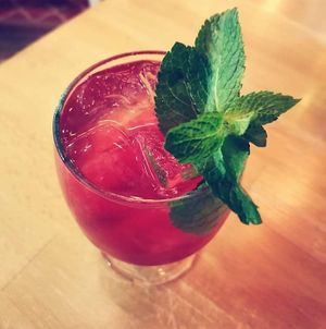 Cherry sangria at Shrub in Chester