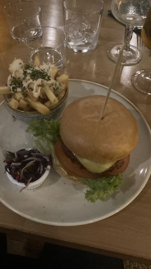 Beyond burger at Shrub in Chester