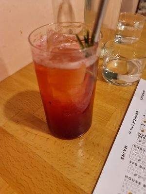 Berry and rosemary soda at Shrub in Chester