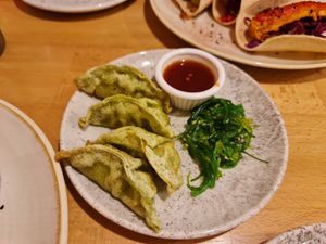 Gyozas at Shrub in Chester