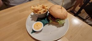 SFS burger at Shrub in Chester