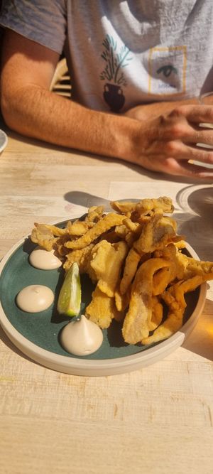 Mushroom calamari at Shrub in Chester