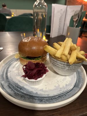 What an amazing burger  at Shrub in Chester