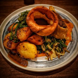 Sunday roast, very tasty, very filling at Shrub in Chester