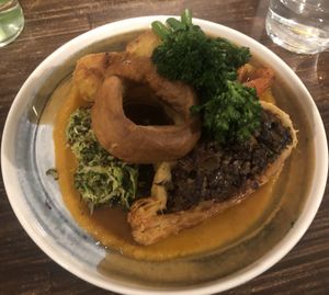 Oyster mushroom wellington roast dinner  at Shrub in Chester