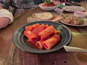 toddler tomato pasta at Shrub in Chester