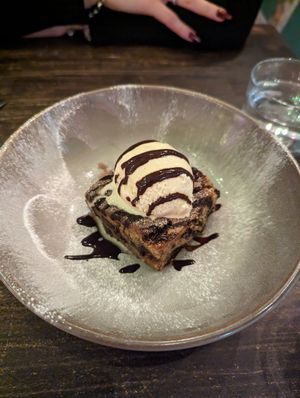 Cookie dough blondie #Veganuary at Shrub in Chester