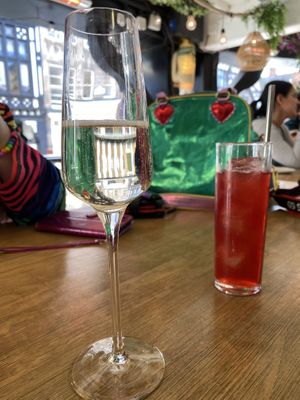 Mocktail and bubbles   at Shrub in Chester