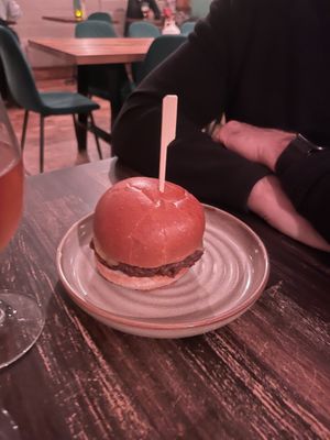 Fake beef burger   at Shrub in Chester