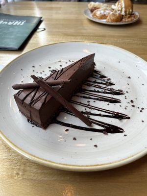 Mint choc cheesecake  at Shrub in Chester