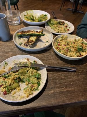 We’d already started on these 3 sharing plates.  at Shrub in Chester
