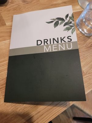 Drinks Menu at Shrub in Chester