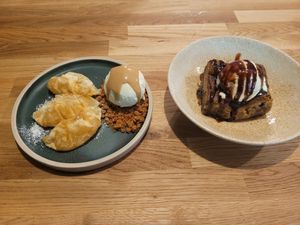 Apple Dumplings and Cookie Dough Blondie at Shrub in Chester